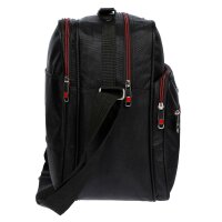 Flugbegleiter Umhängetasche Arbeitstasche Herrentasche Schwarz im Hochformat