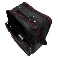 Flugbegleiter Umhängetasche Arbeitstasche Herrentasche Schwarz im Hochformat
