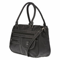 Große Damen Tasche Schultertasche Umhängetasche Henkeltasche Leder Optik Bag