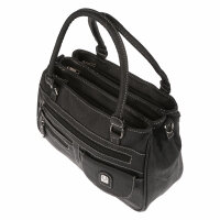Große Damen Tasche Schultertasche Umhängetasche Henkeltasche Leder Optik Bag